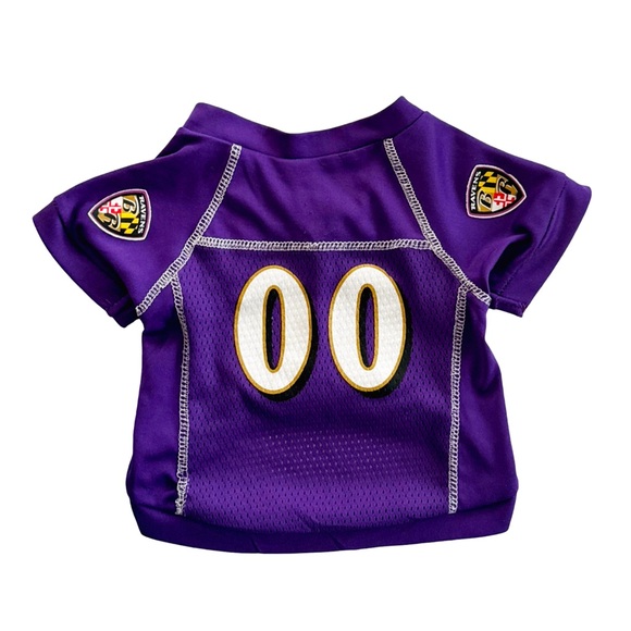 Baltimore Ravens Other - Baltimore Ravens Doggie Jersey. Purple, White. XS